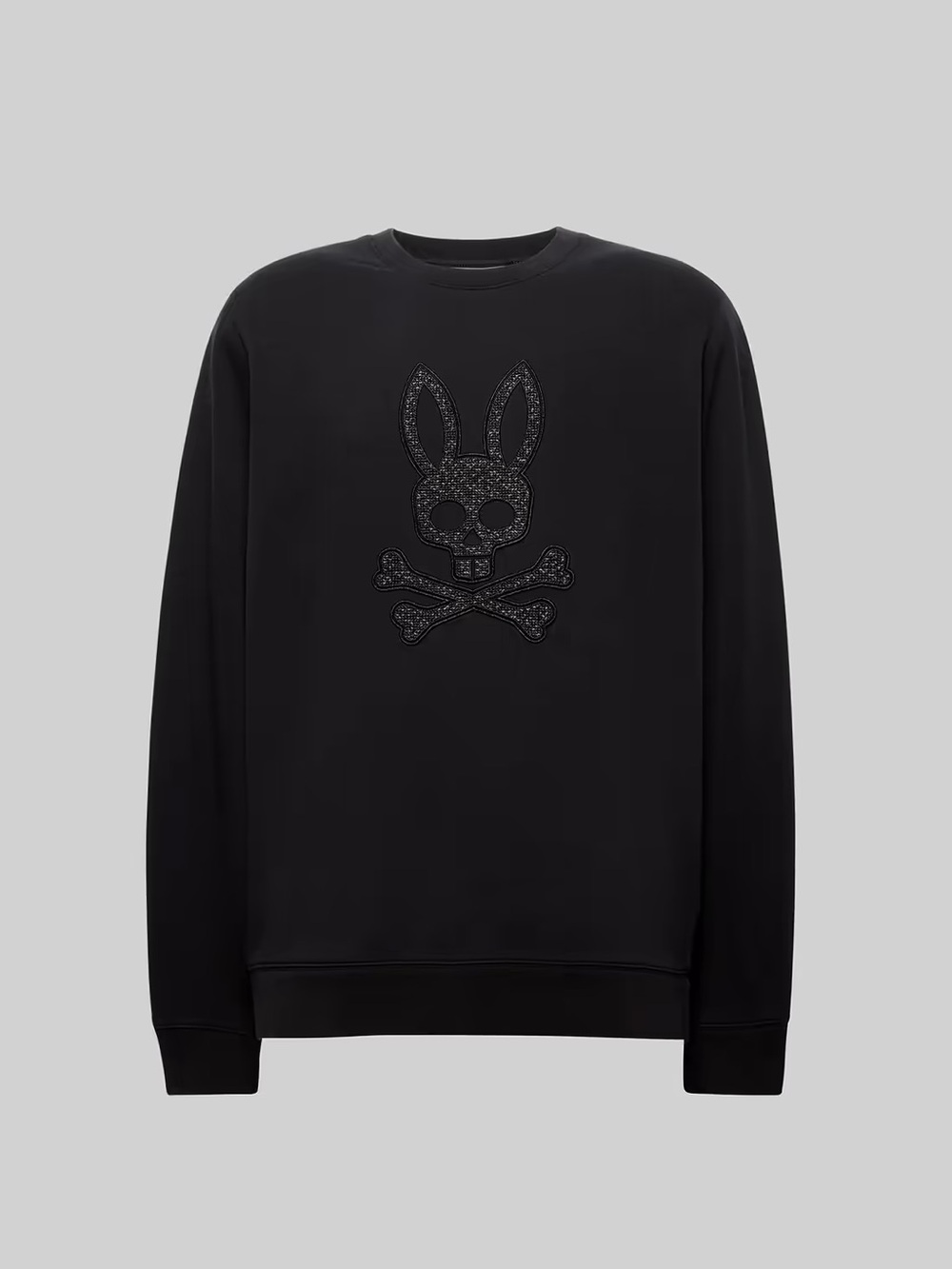 NWT Psycho Bunny Gabin Textured Crew Men's 3XL Black Textured Embroidery - Picture 1 of 12
